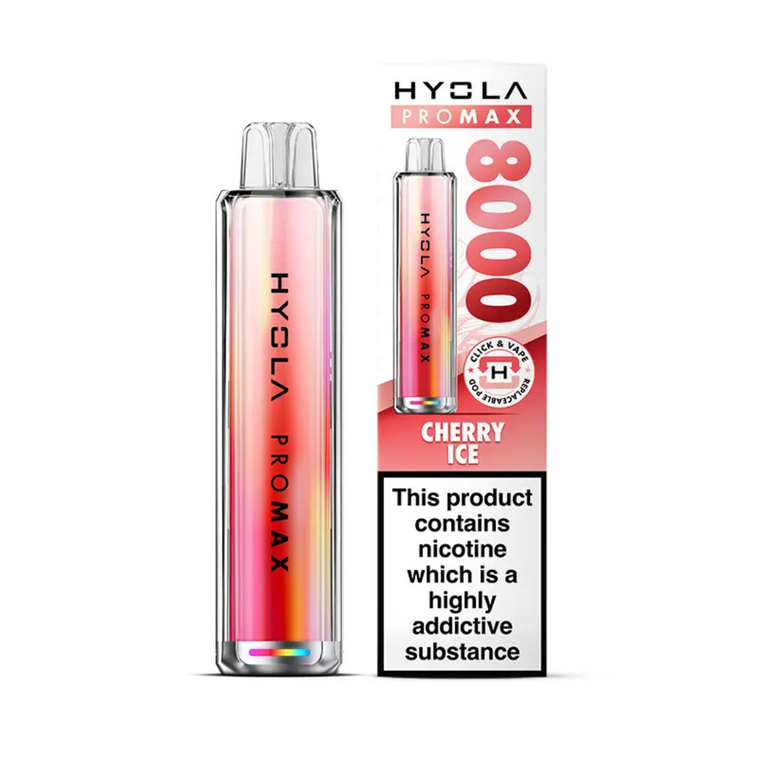 Hyola Pro Max 8000 Prefilled Pod Kit Cherry Ice