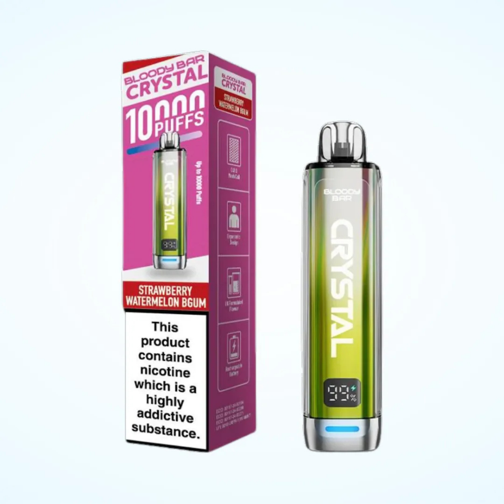 Bloody Bar Crystal 10K Prefilled Pod Kit Strawberry Watermelon Bgum