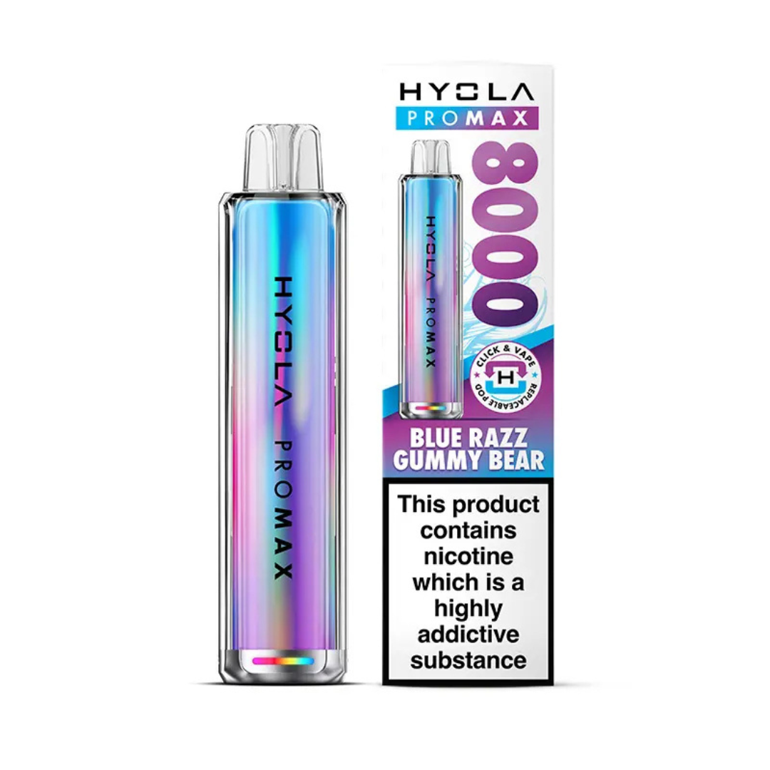 Hyola Pro Max 8000 Prefilled Pod Kit Blue Razz Gummy Bear
