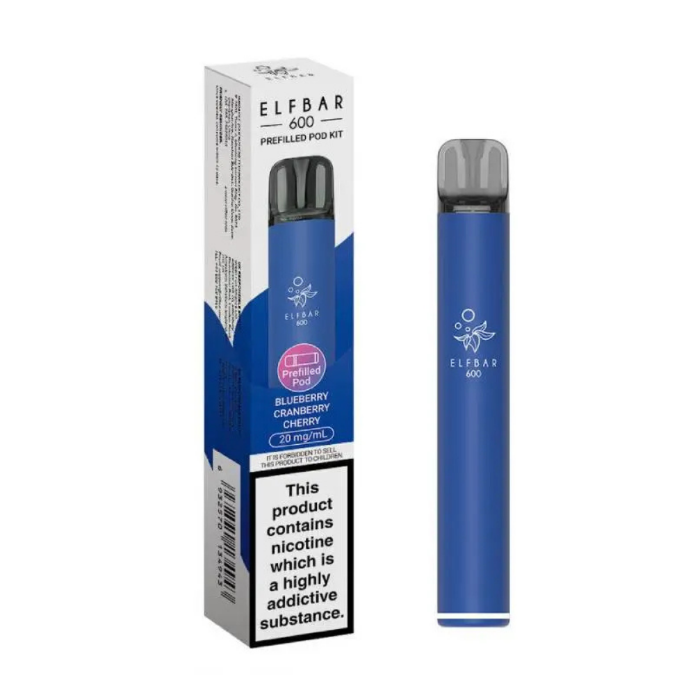 ELFBAR 600 Prefilled Pod Kit Blueberry Cherry Cranberry
