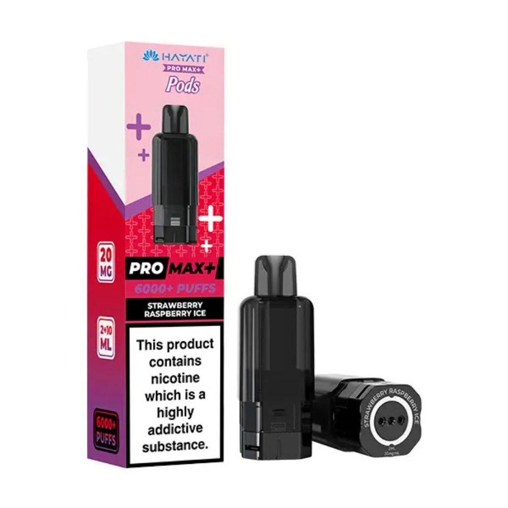 Hayati Pro Max Plus 6000 Prefilled Pod Strawberry Raspberry Ice