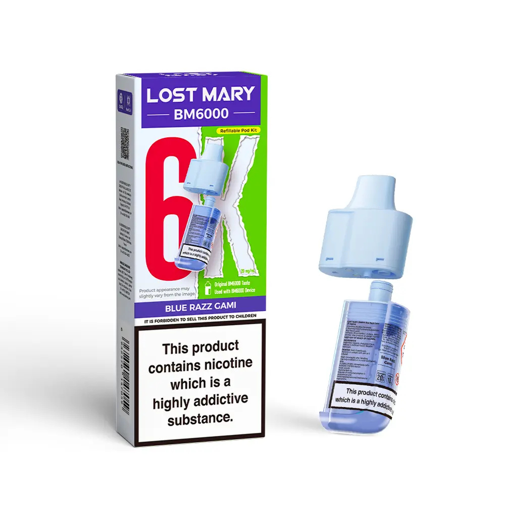 Lost Mary BM6000 Prefilled Pod Blue Razz Gami