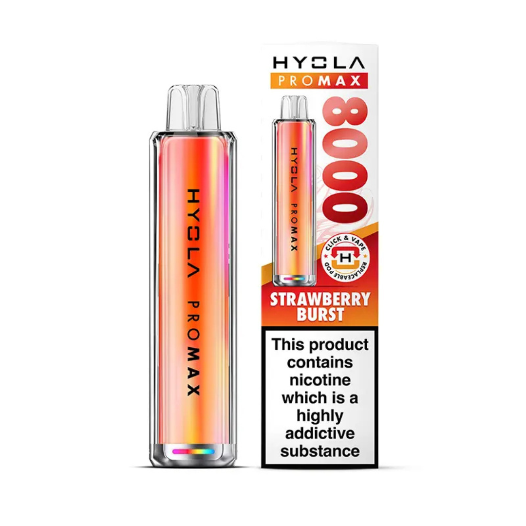 Hyola Pro Max 8000 Prefilled Pod Kit Strawberry Burst