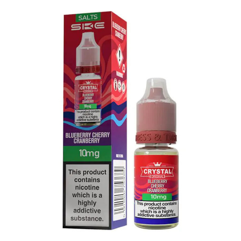SKE Crystal Salts Blueberry Cherry Cranberry E Liquid 10ml