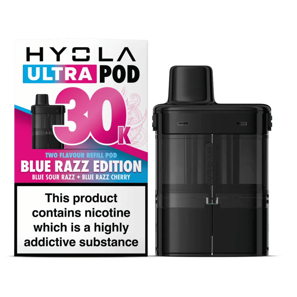 Hyola Ultra 30K Prefilled Replacement Pods Blue Razz