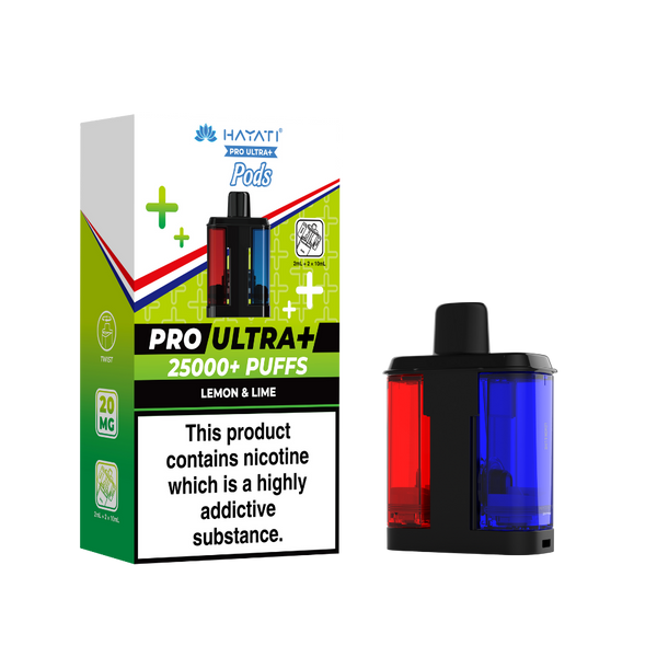 Hayati Pro Ultra Plus 25k Prefilled Pods Lemon & Lime