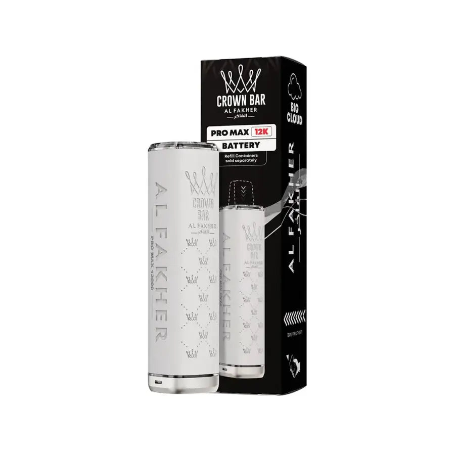 Al Fakher Crown Bar Pro Max 12K Prefilled Pod Kit White