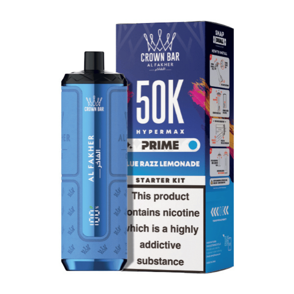 Al Fakher Hypermax Prime 50K Prefilled Pod Kit Blue Razz Lemonade