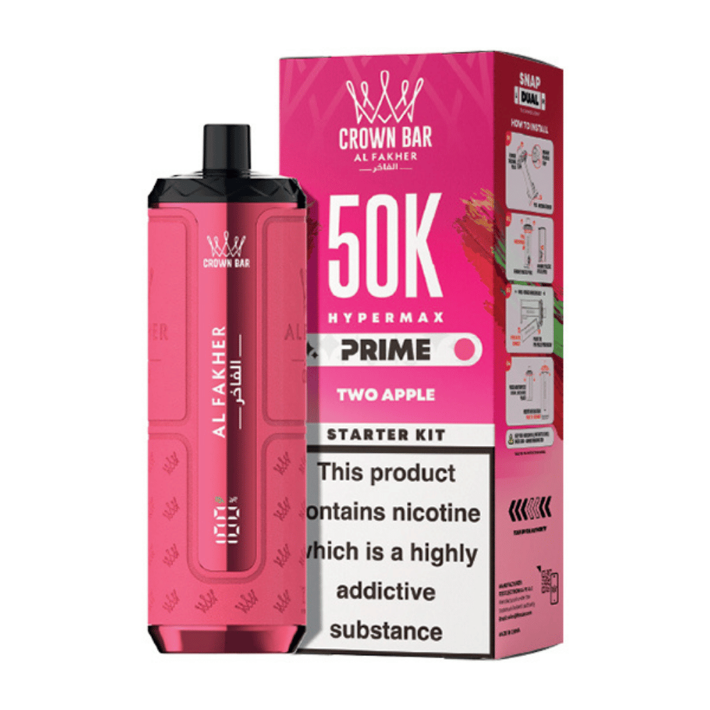 Al Fakher Hypermax Prime 50K Prefilled Pod Kit Two Apple