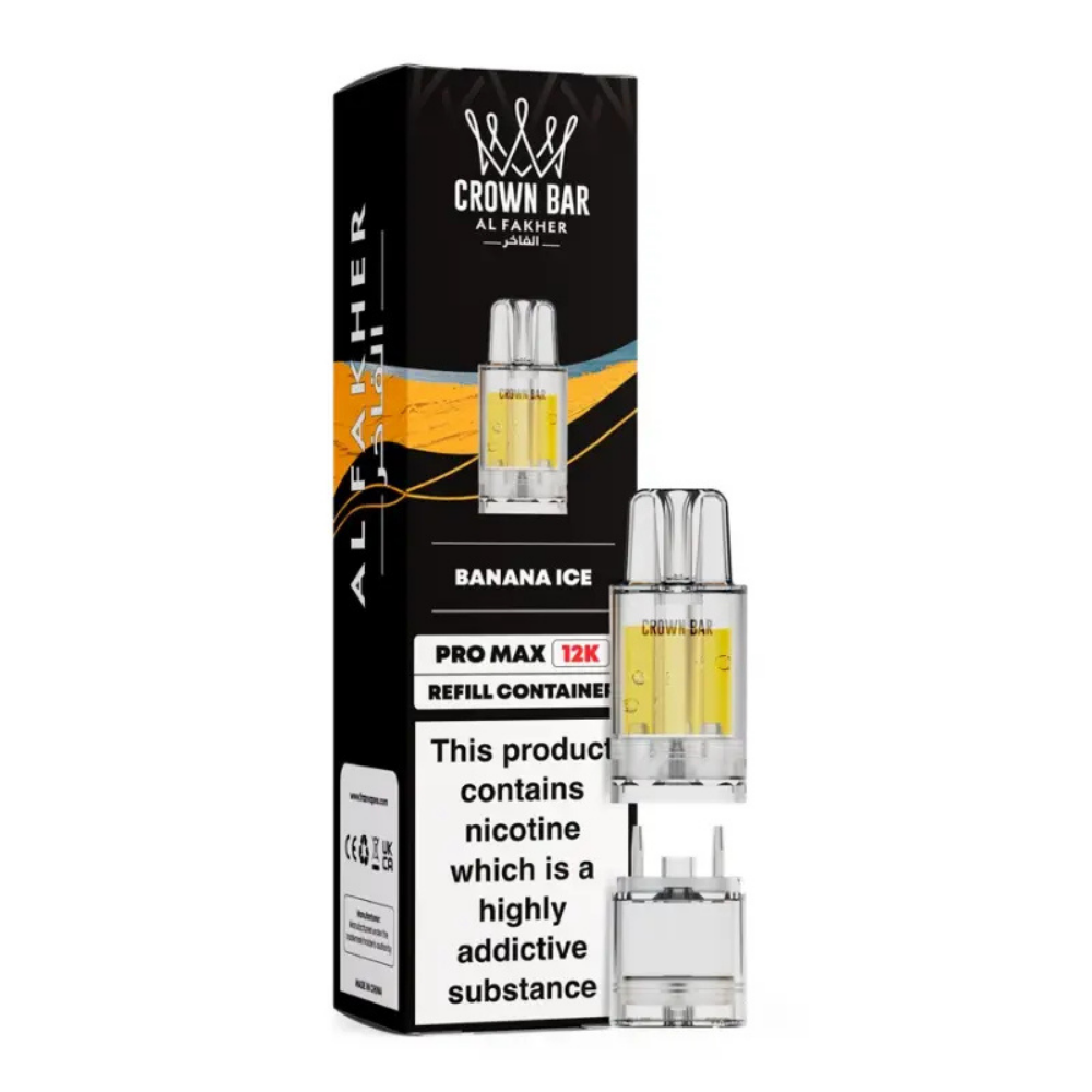 Al Fakher Crown Bar Pro Max 12K Prefilled Pod Banana Ice