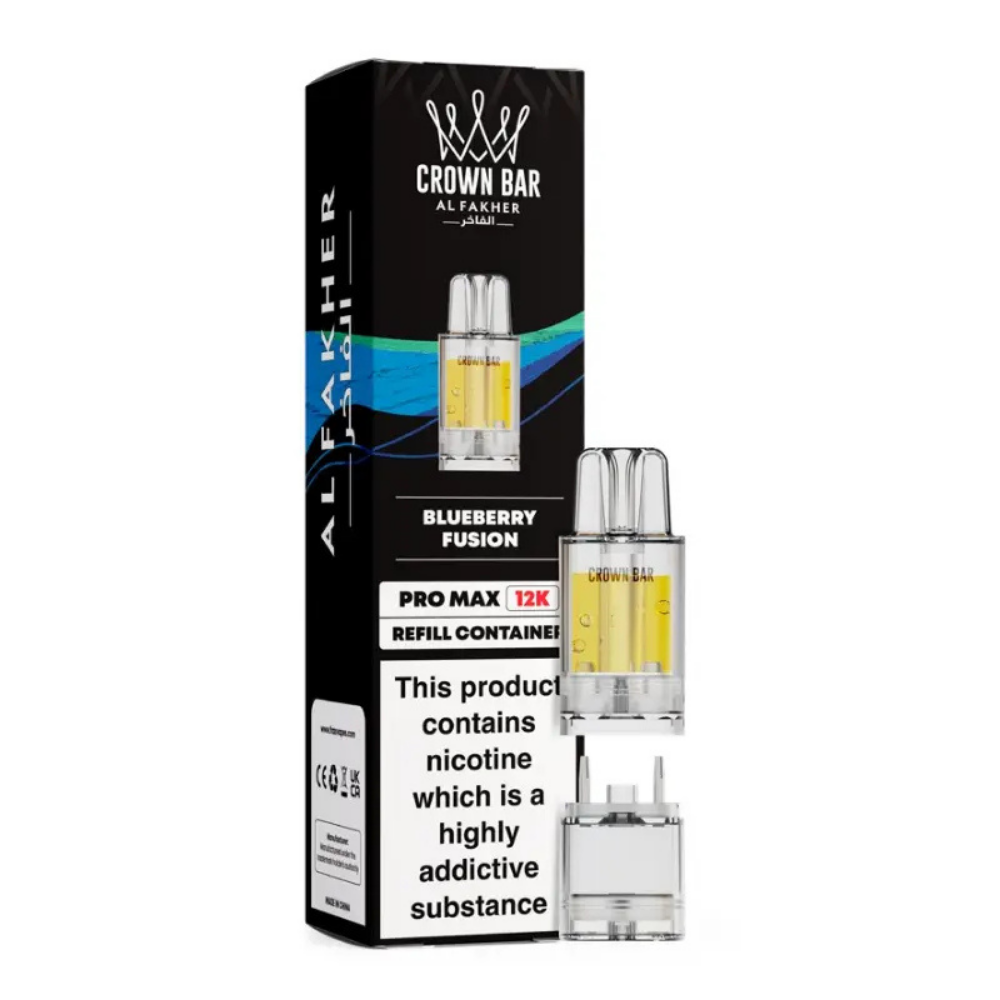 Al Fakher Crown Bar Pro Max 12K Prefilled Pod Blueberry Fusion