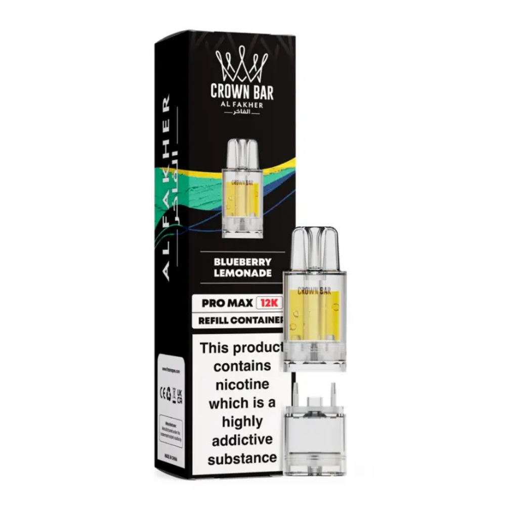 Al Fakher Crown Bar Pro Max 12K Prefilled Pod Blueberry Lemonade