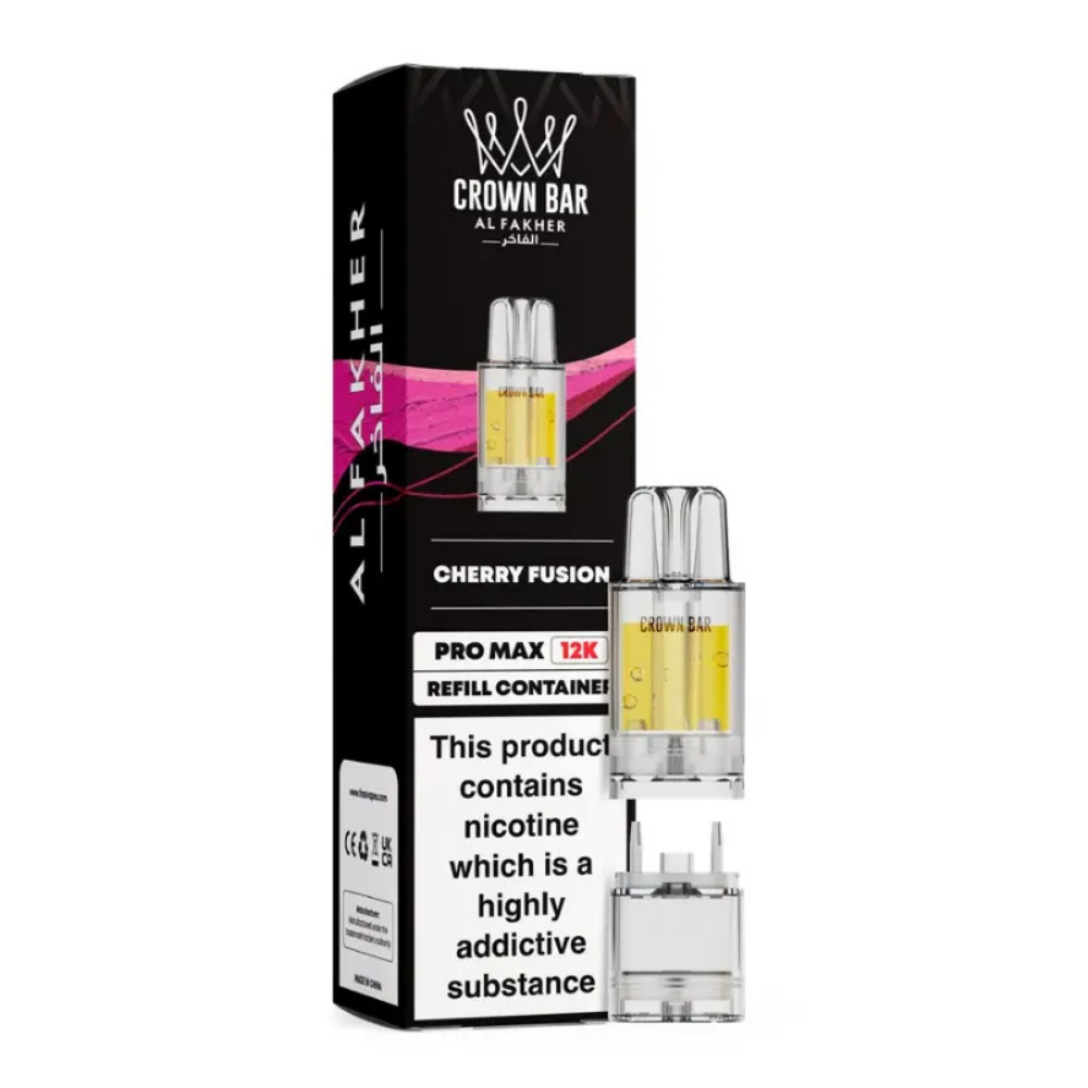 Al Fakher Crown Bar Pro Max 12K Prefilled Pod Cherry Fusion