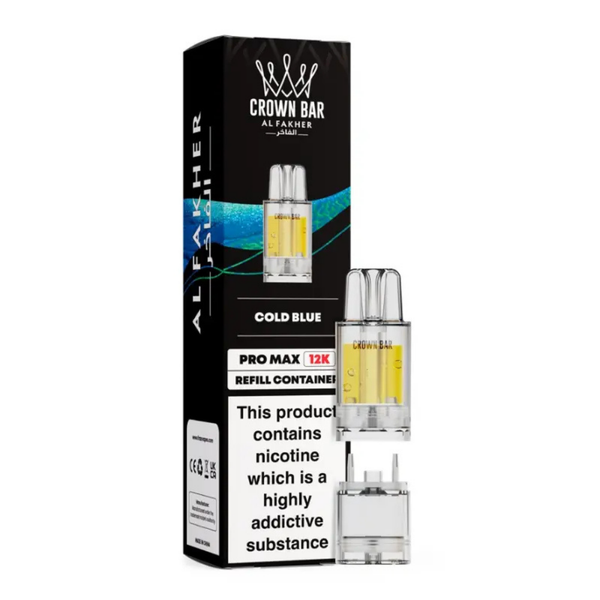 Al Fakher Crown Bar Pro Max 12K Prefilled Pod Cold Blue