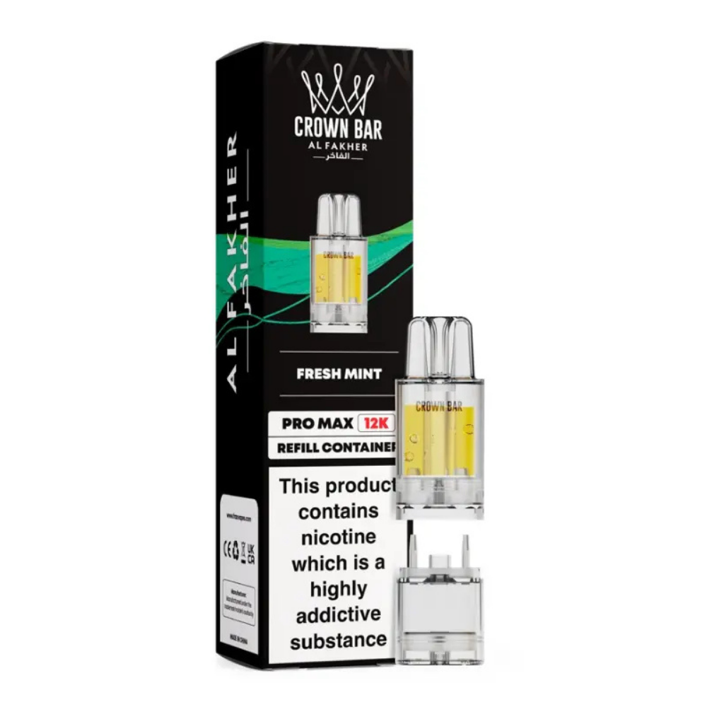 Al Fakher Crown Bar Pro Max 12K Prefilled Pod Fresh Mint