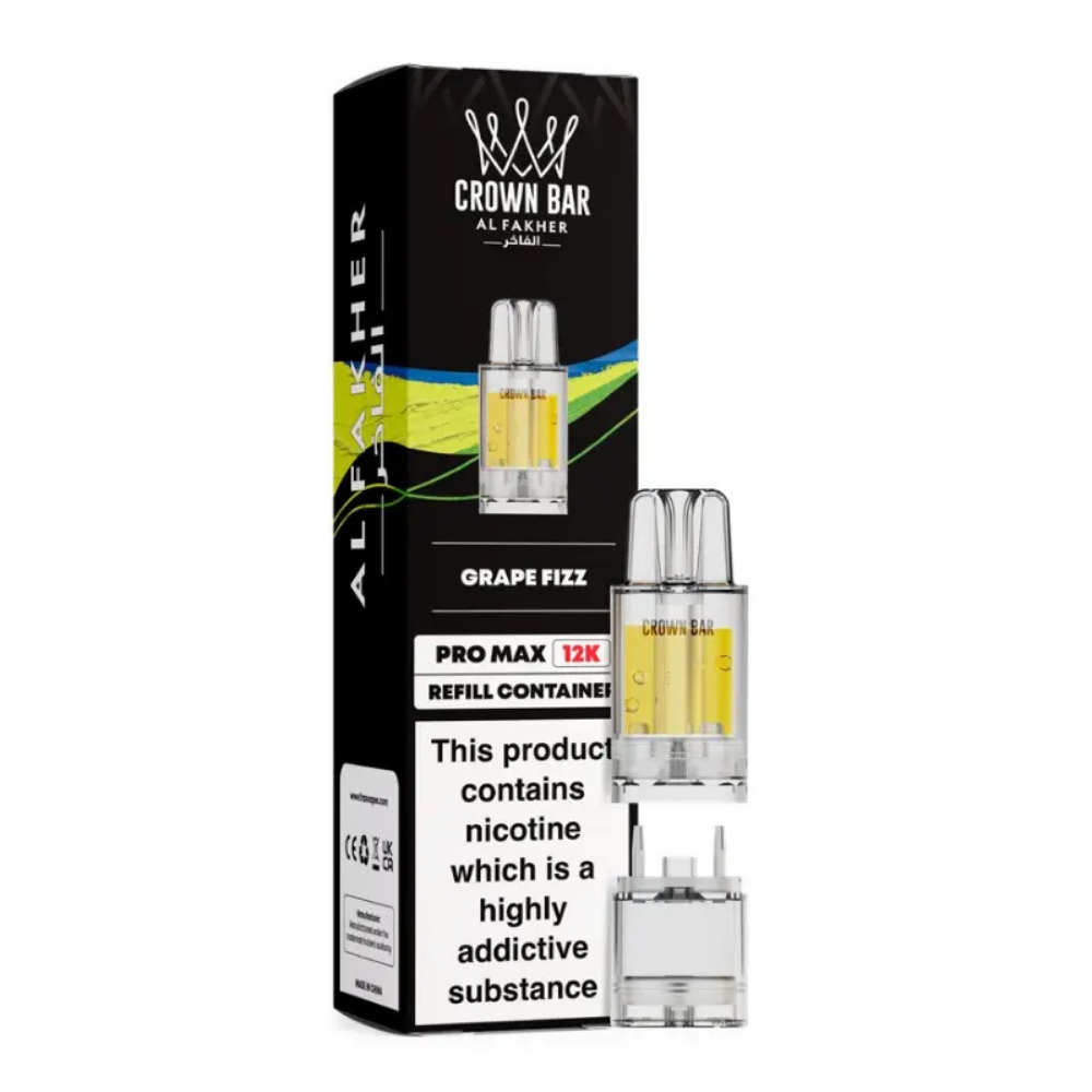 Al Fakher Crown Bar Pro Max 12K Prefilled Pod Grape Fizz