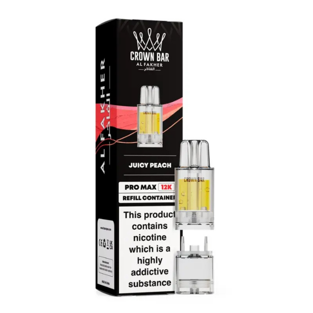 Al Fakher Crown Bar Pro Max 12K Prefilled Pod Juicy Peach