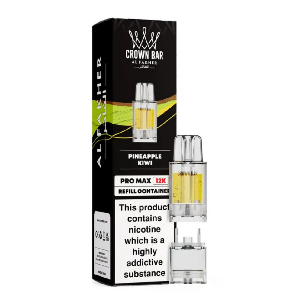 Al Fakher Crown Bar Pro Max 12K Prefilled Pod Pineapple Kiwi