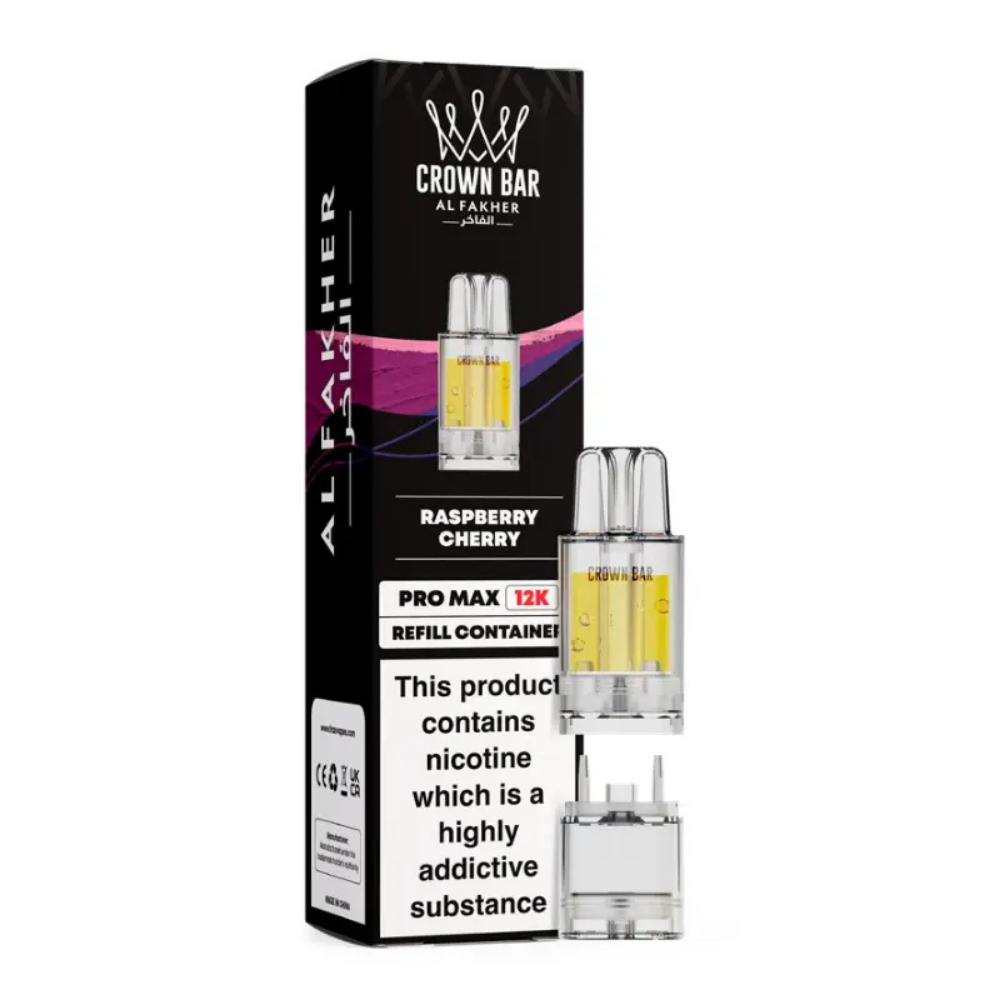 Al Fakher Crown Bar Pro Max 12K Prefilled Pod Raspberry Cherry