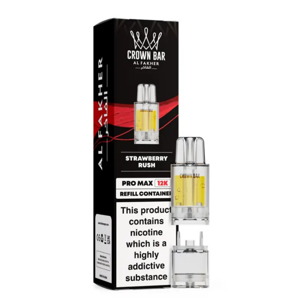 Al Fakher Crown Bar Pro Max 12K Prefilled Pod Strawberry Rush