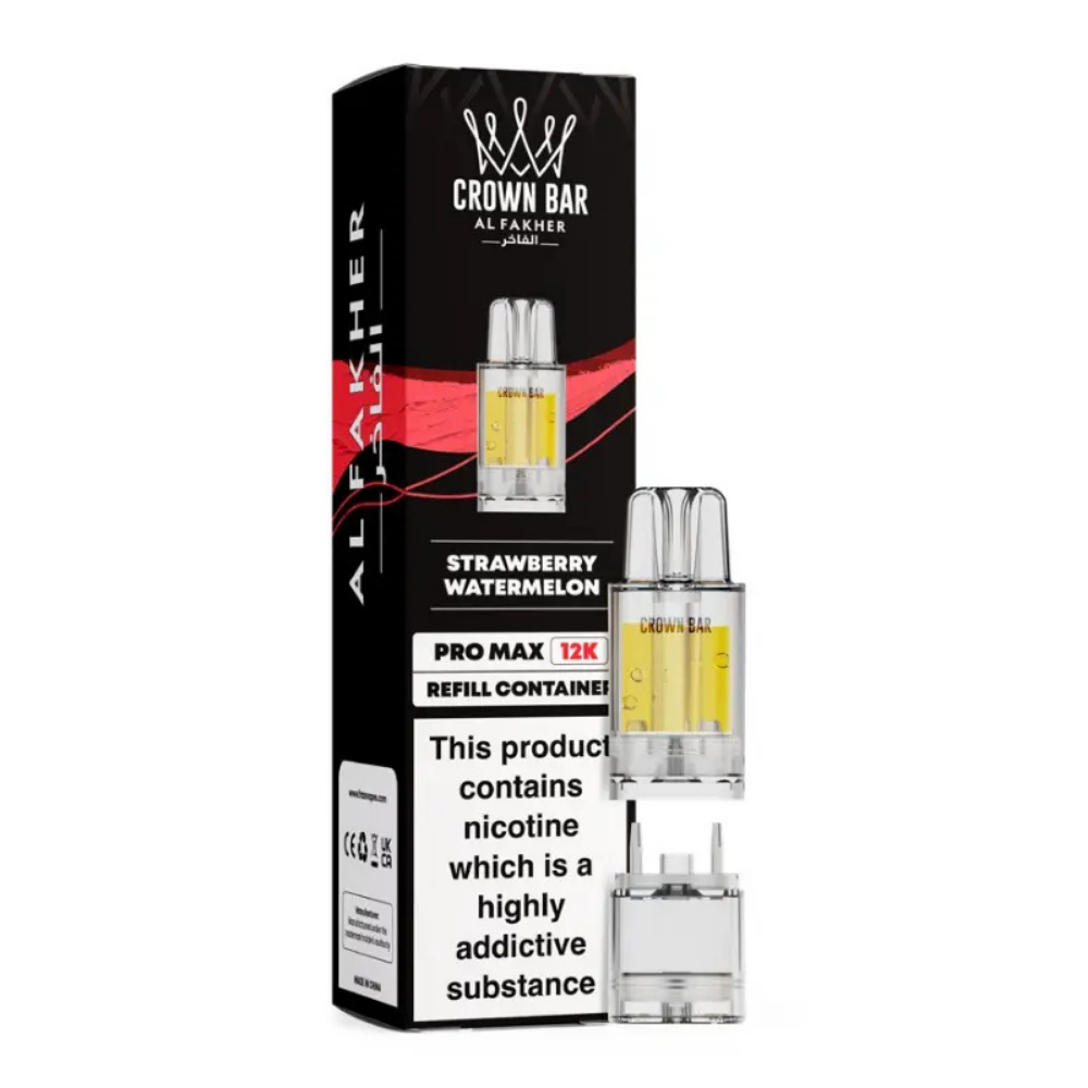 Al Fakher Crown Bar Pro Max 12K Prefilled Pod Strawberry Watermelon