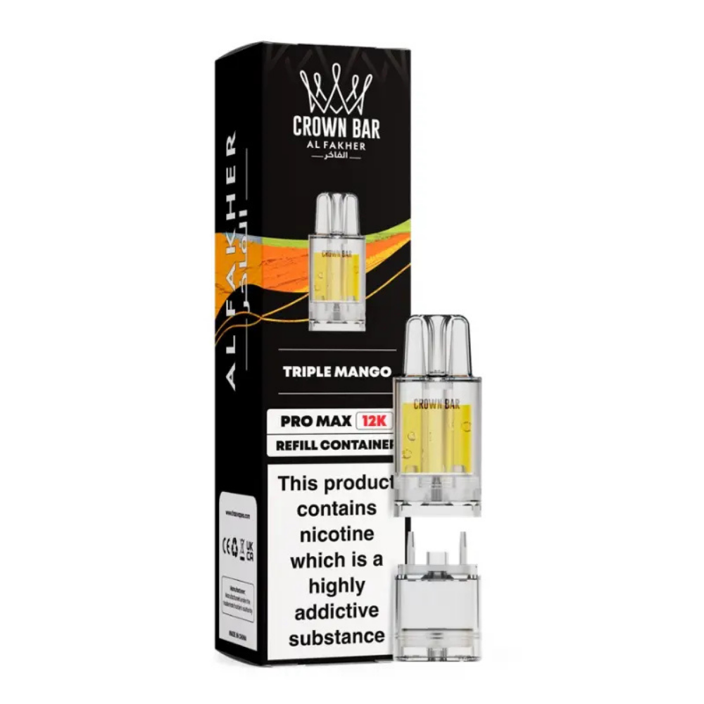 Al Fakher Crown Bar Pro Max 12K Prefilled Pod Triple Mango