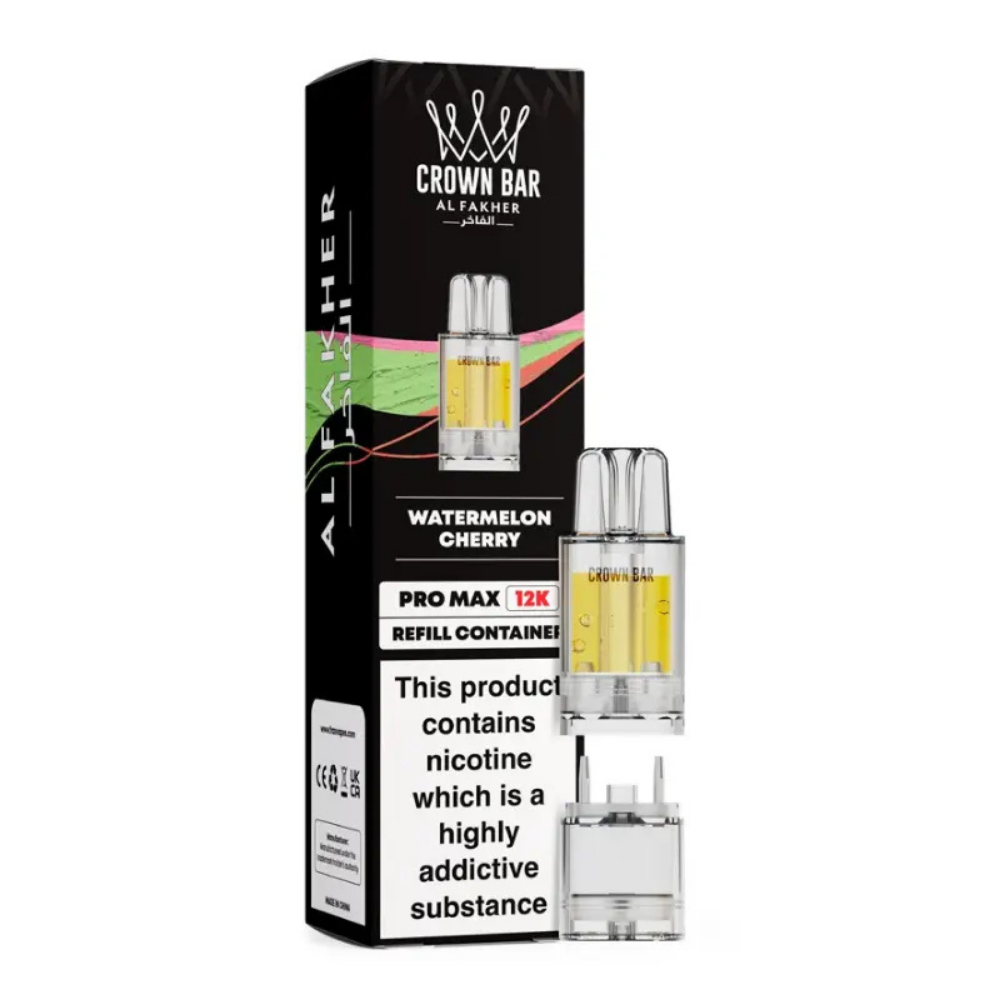Al Fakher Crown Bar Pro Max 12K Prefilled Pod Watermelon Cherry