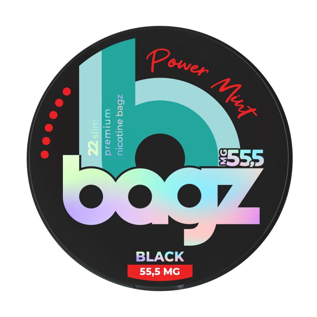 Bagz Black Power Mint Nicotine Pouches