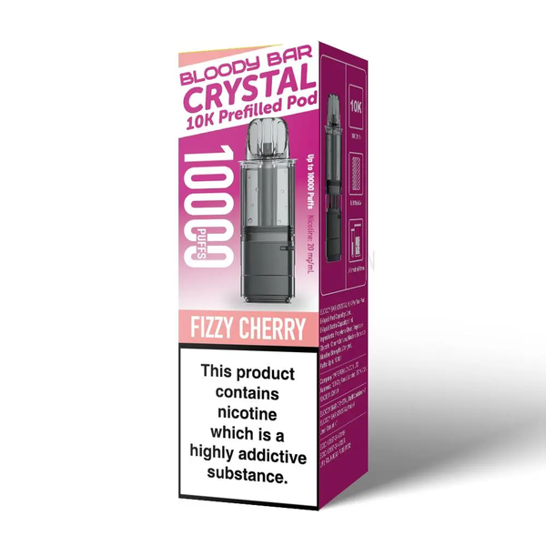 Bloody Bar Crystal 10K Prefilled Pod Fizzy Cherry