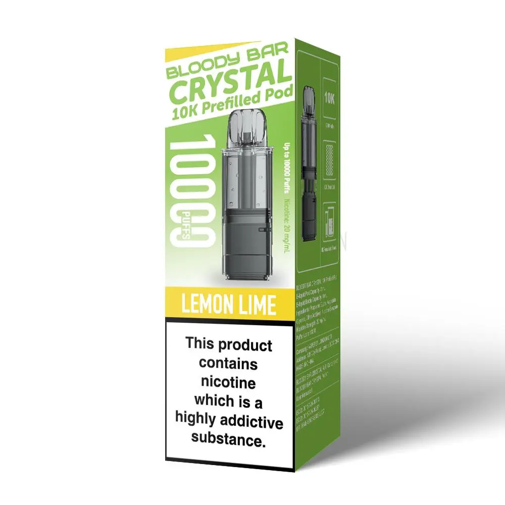 Bloody Bar Crystal 10K Prefilled Pod Lemon Lime