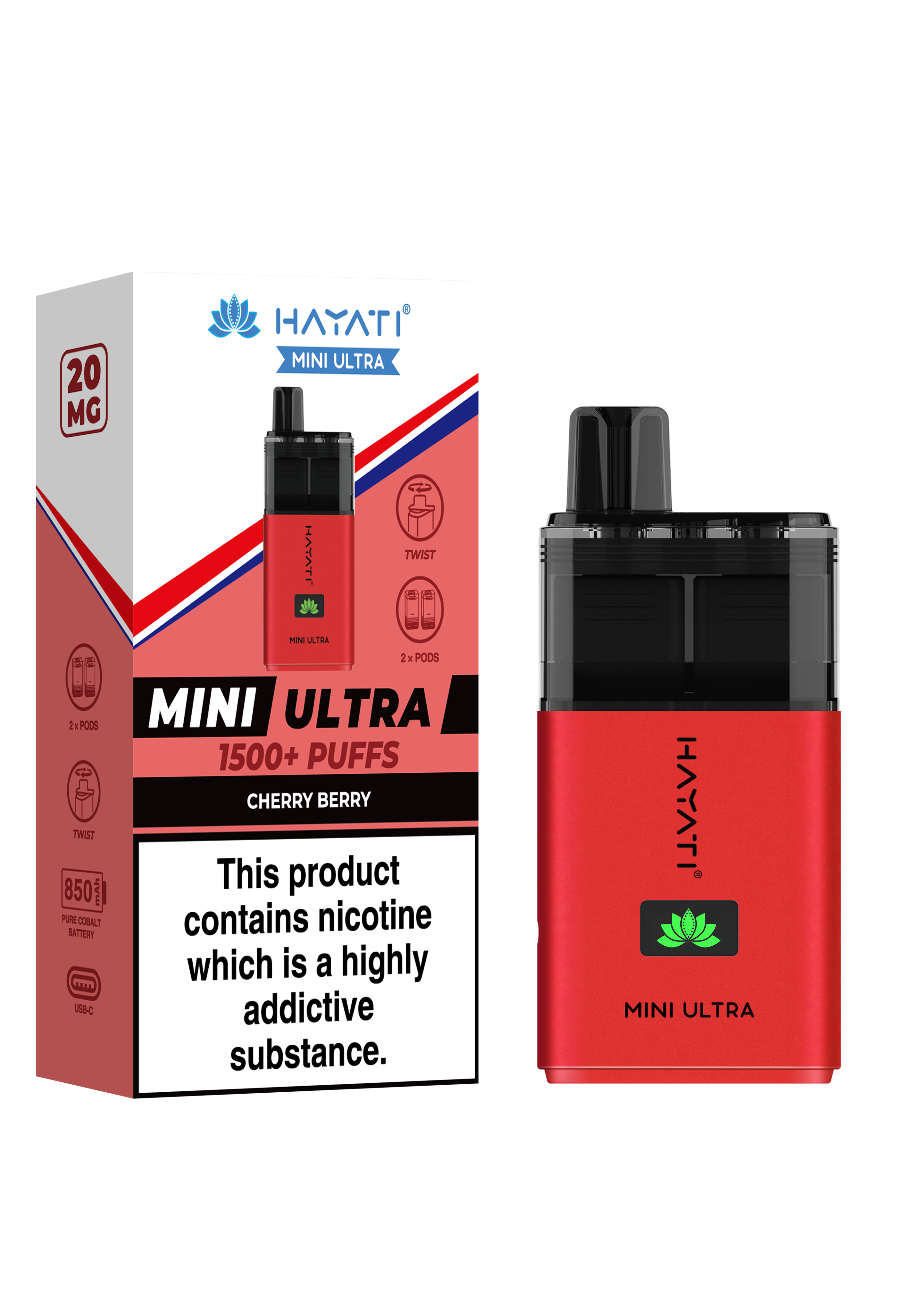 Hayati Pro Mini Ultra 1500 Puffs Disposable Vape