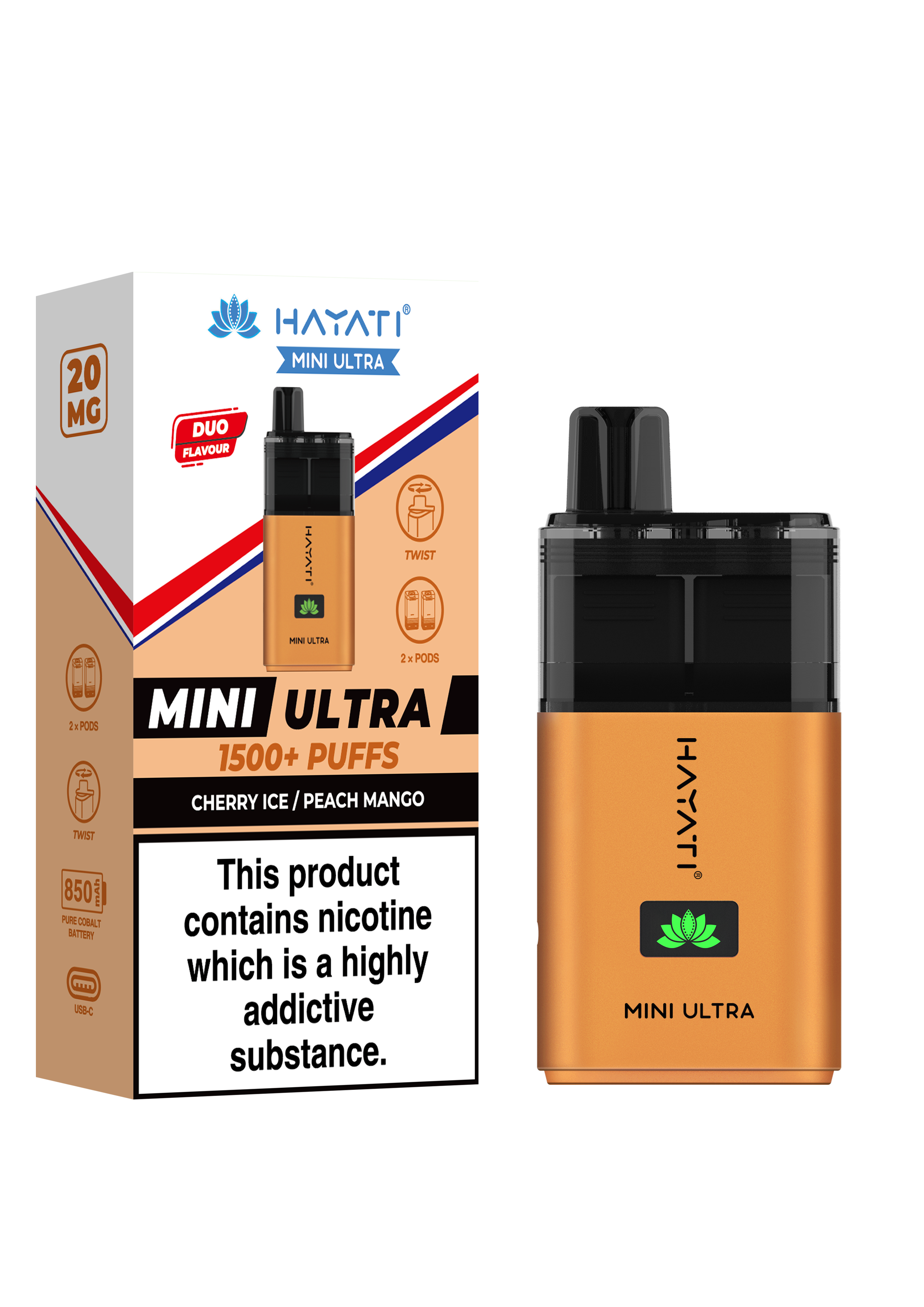 Hayati Pro Mini Ultra 1500 Puffs Disposable Vape