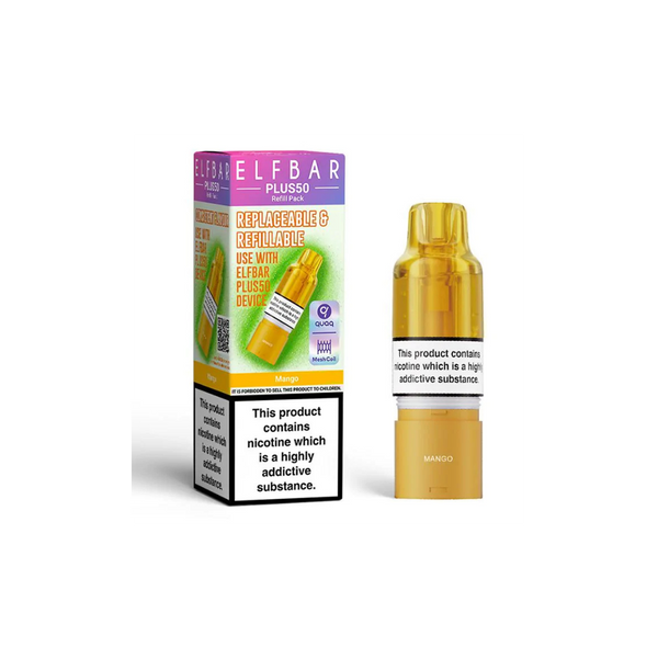 ELF BAR Plus 50 Refill Pack Mango