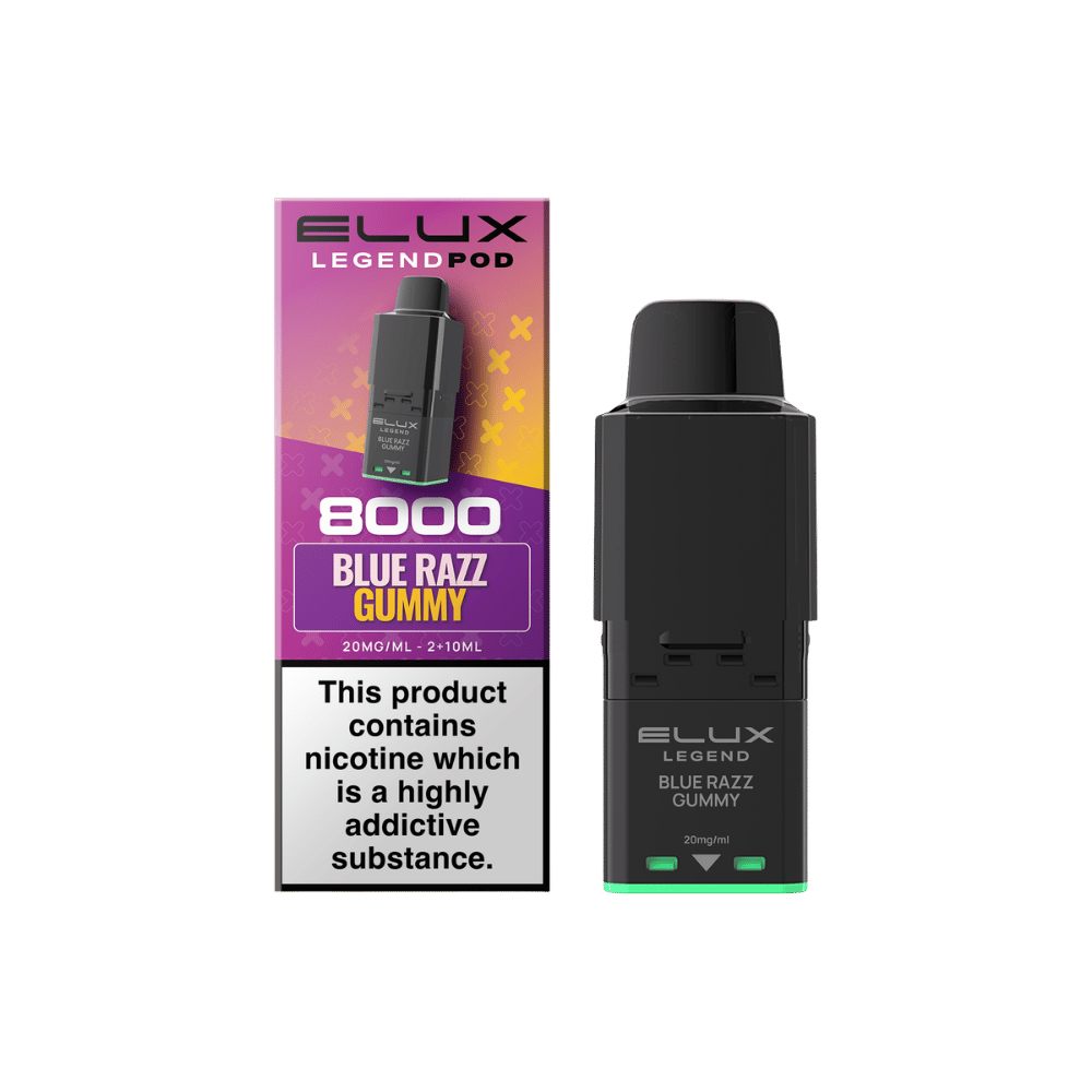 Elux Legend 8000 Prefilled Pod Blue Razz Gummy