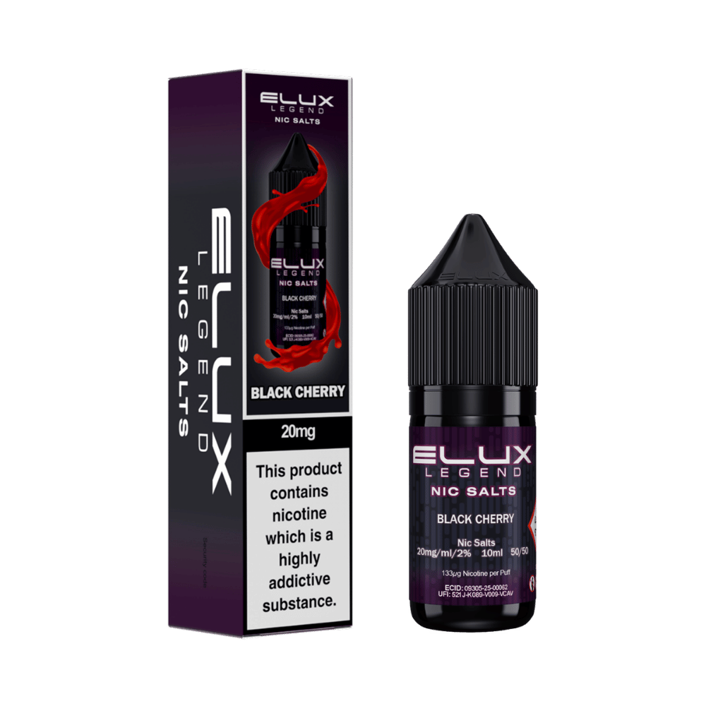 Elux Legend Nic Salt E-Liquid 10ml Black Cherry
