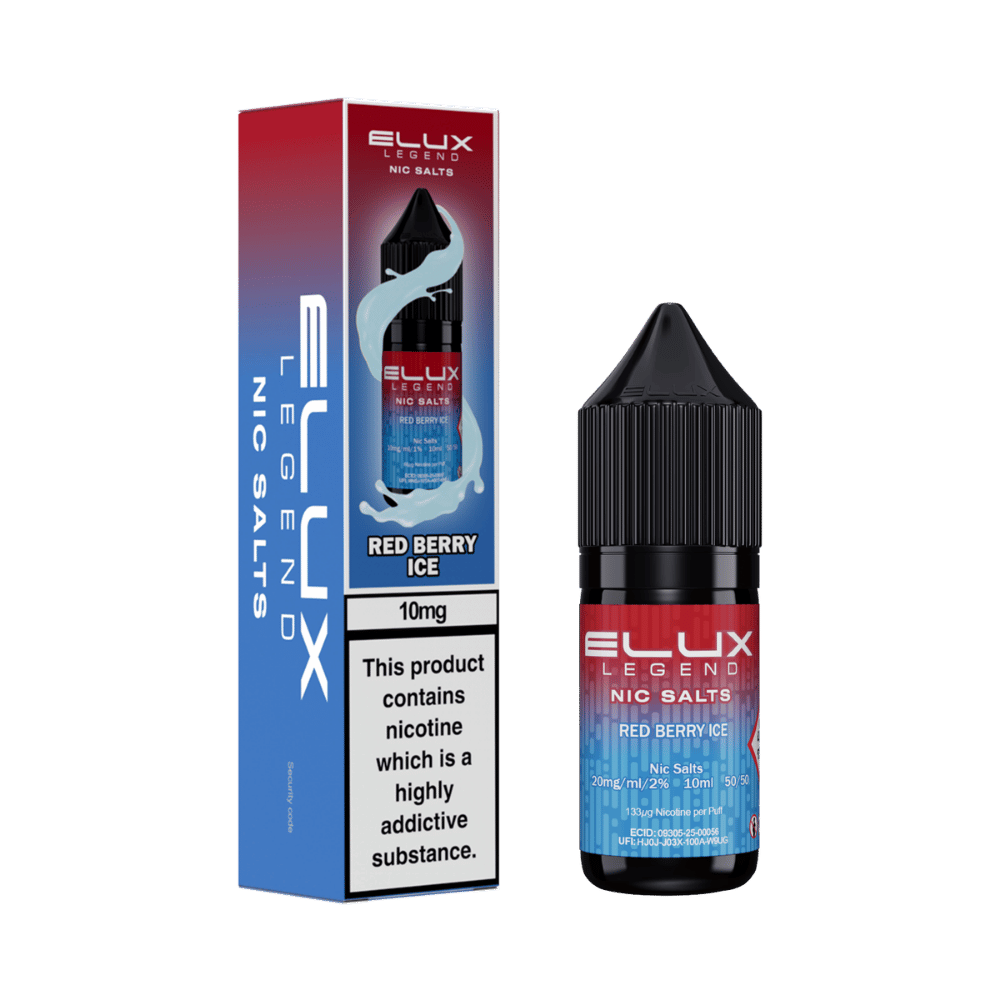 Elux Legend Nic Salt E-Liquid 10ml Red Berry Ice