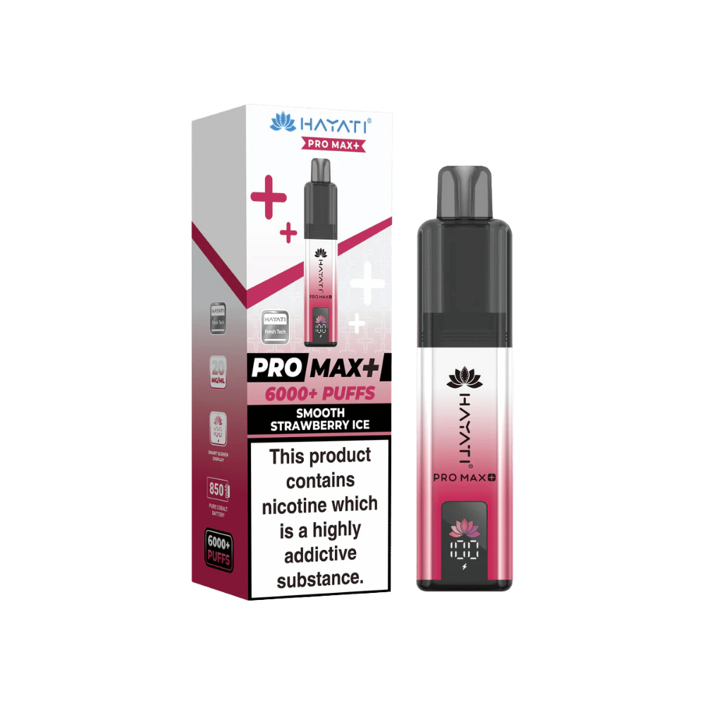 Hayati Pro Max Plus 6000 Puffs Smooth Strawberry Ice