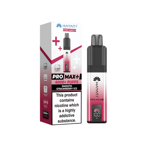 Hayati Pro Max Plus 6000 Puffs Smooth Strawberry Ice