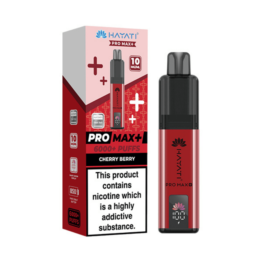 Hayati Pro Max Plus 6000 Puffs 10mg Cherry Berry