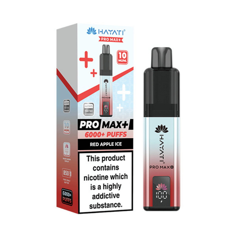 Hayati Pro Max Plus 6000 Puffs 10mg Red Apple Ice