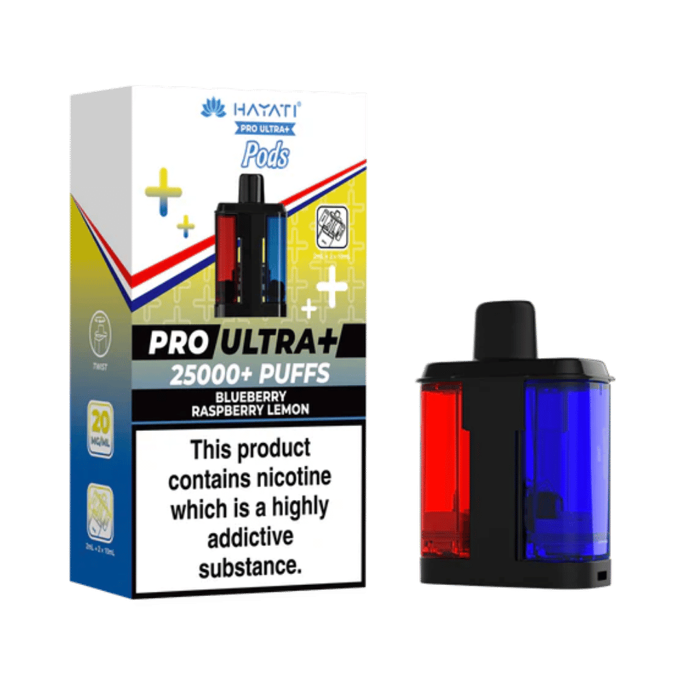 Hayati Pro Ultra Plus 25k Prefilled Pods Blueberry Raspberry Lemon