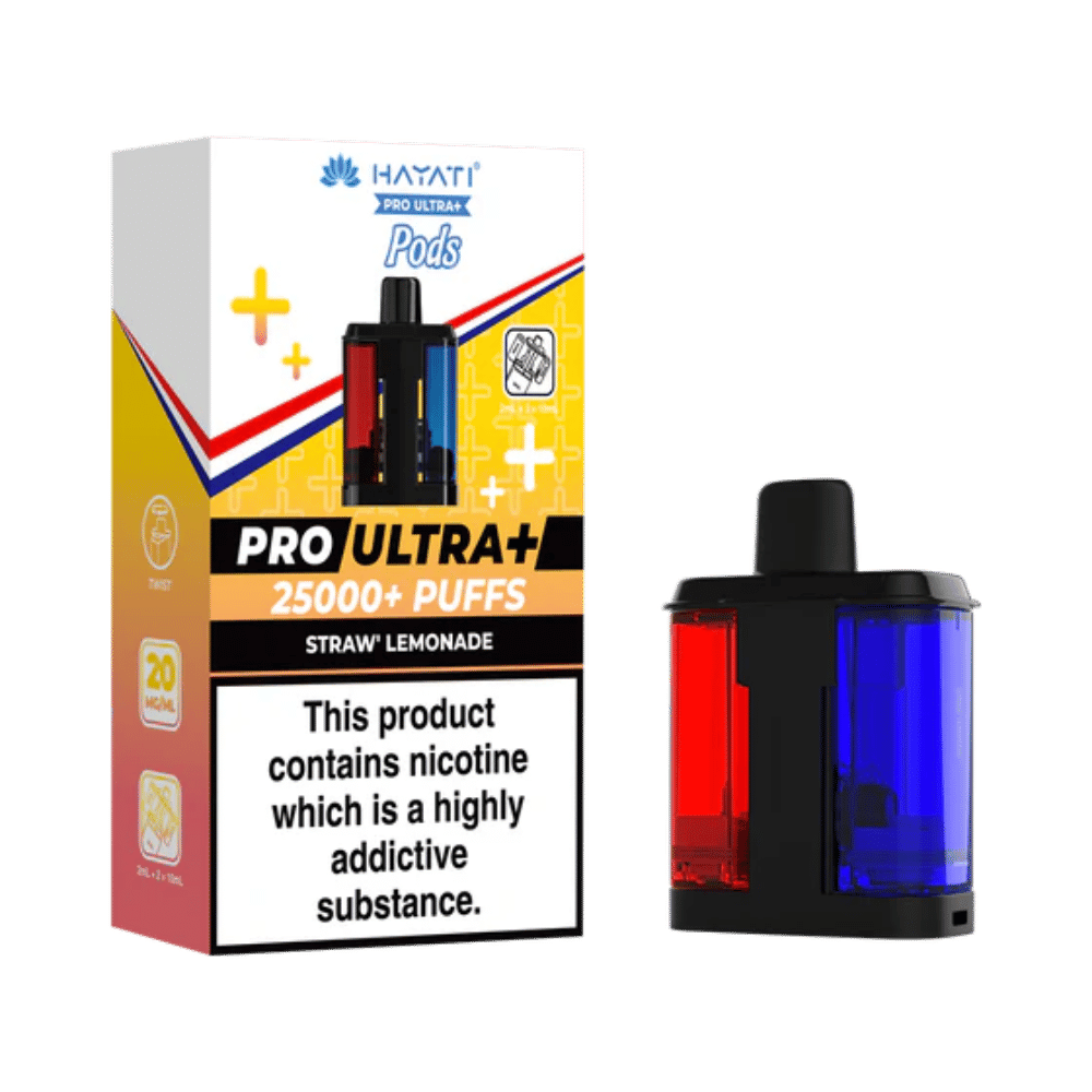 Hayati Pro Ultra Plus 25k Prefilled Pods Straw' Lemonade