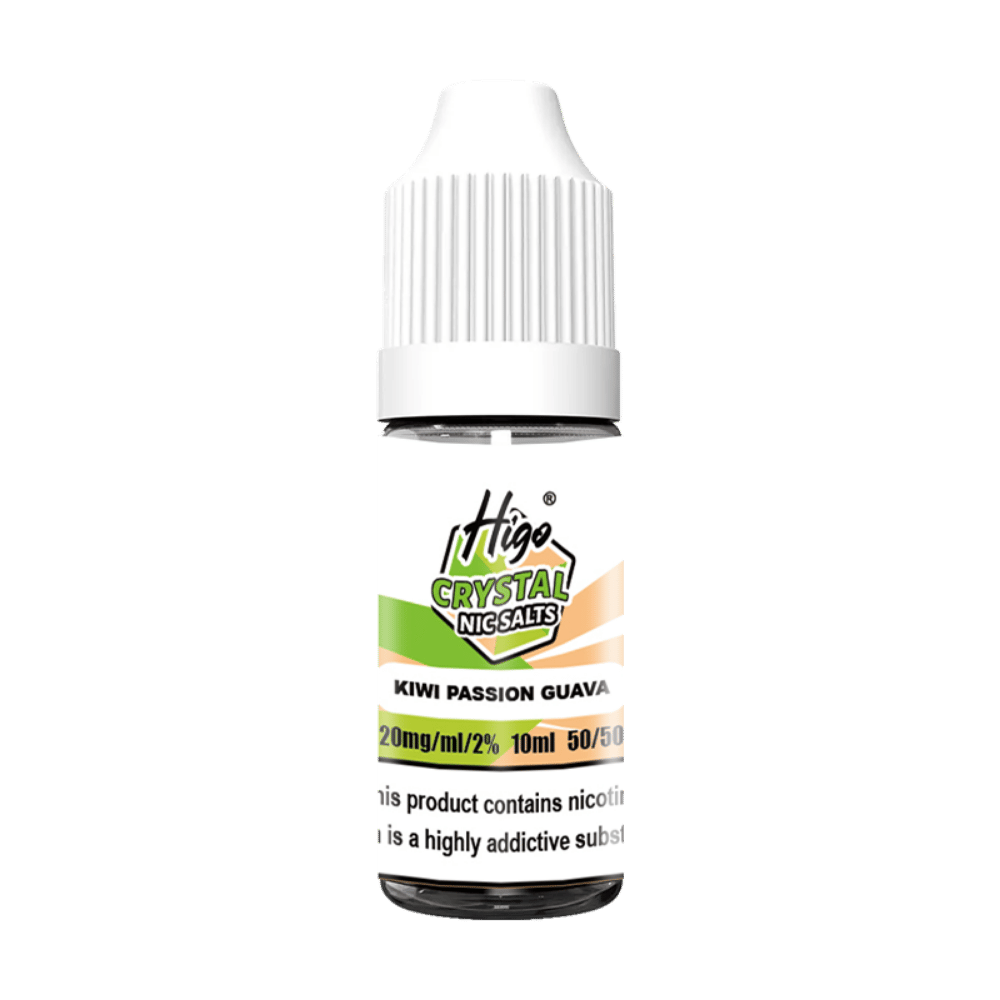 Higo Crystal Nic Salt E-liquid Kiwi Passionfruit Guava