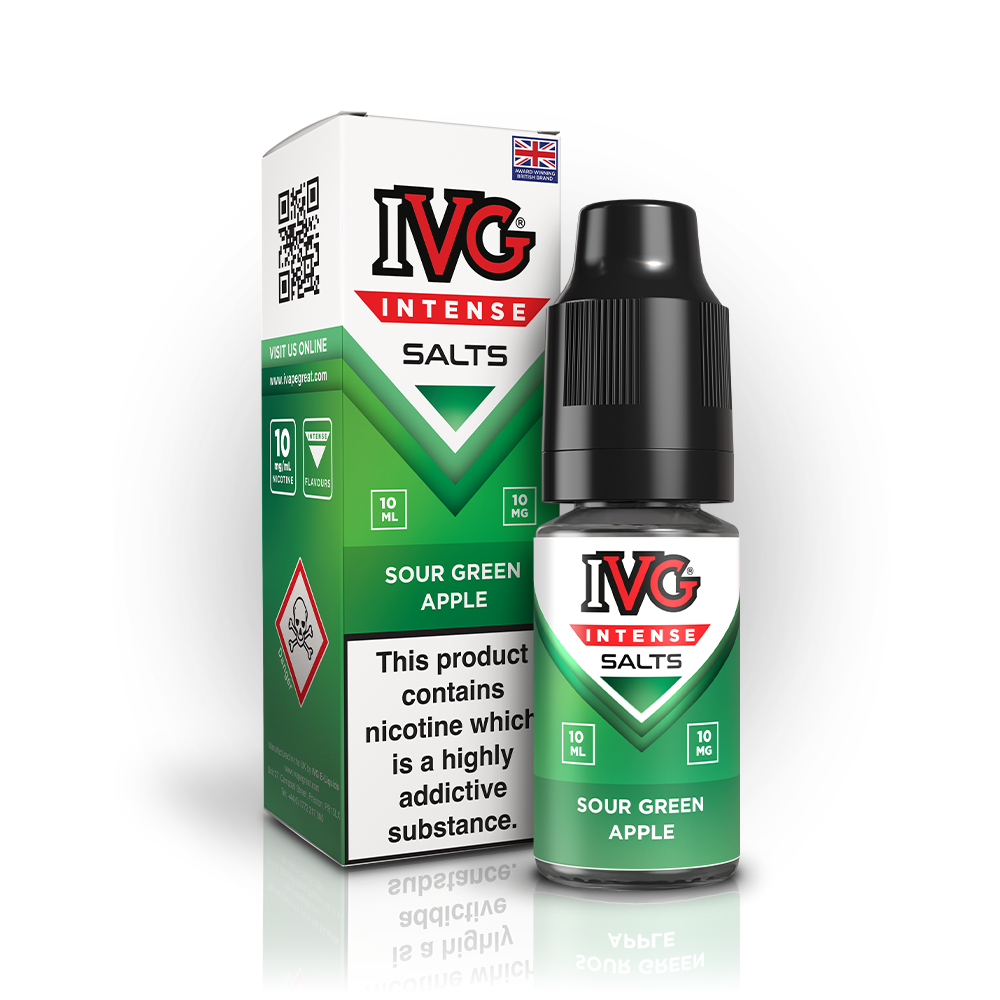 IVG Intense Nic Salt E Liquid Sour Green Apple