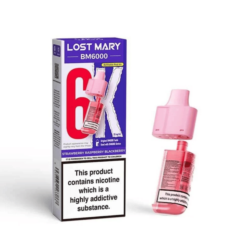 Lost Mary BM6000 Prefilled Pod Strawberry Raspberry Blackberry