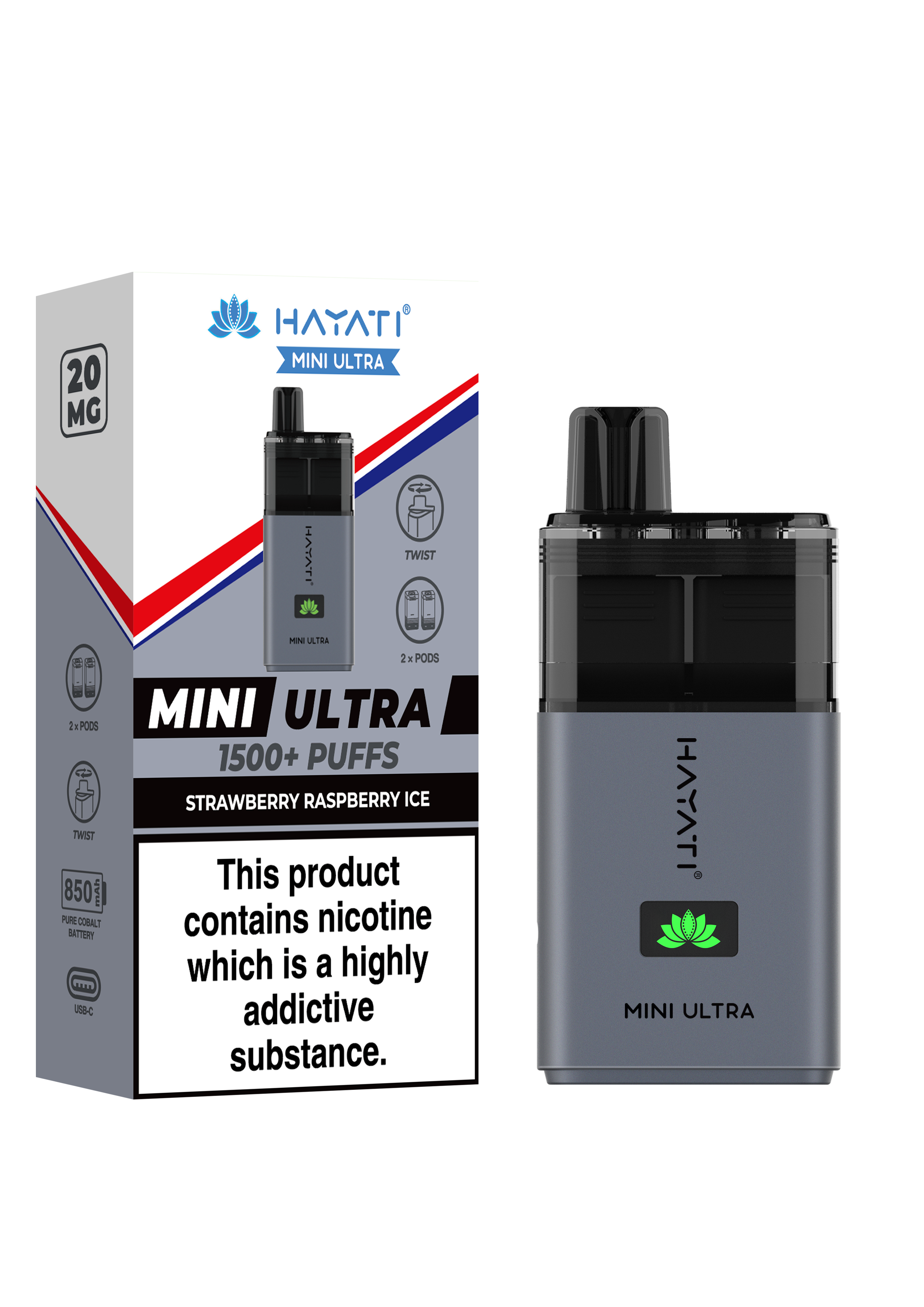 Hayati Pro Mini Ultra 1500 Puffs Disposable Vape