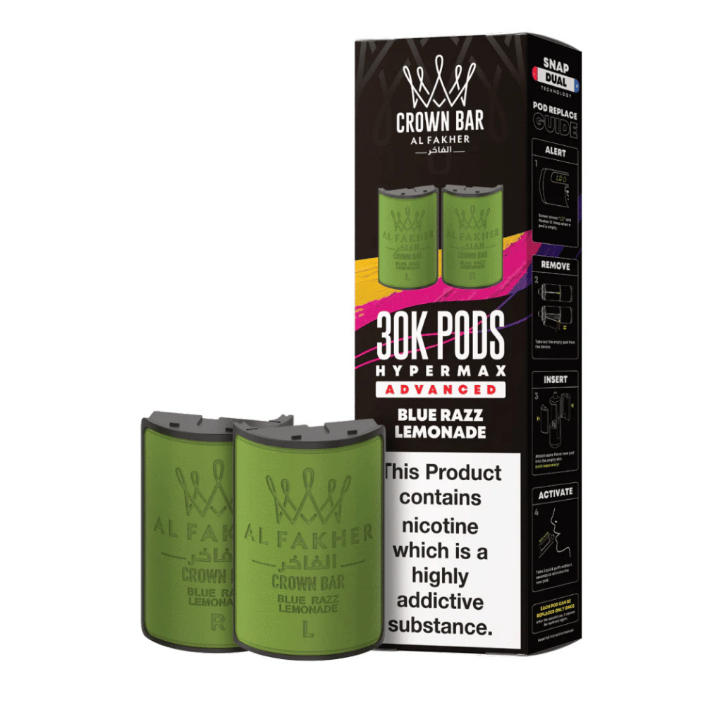 Al Fakher 30k Hypermax Prefilled Pods Blue Razz Lemonade - EUK