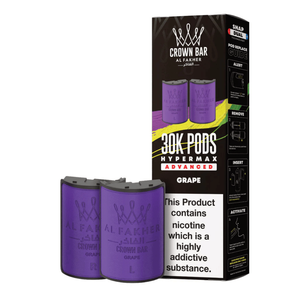 Al Fakher 30k Hypermax Prefilled Pods Grape - EUK