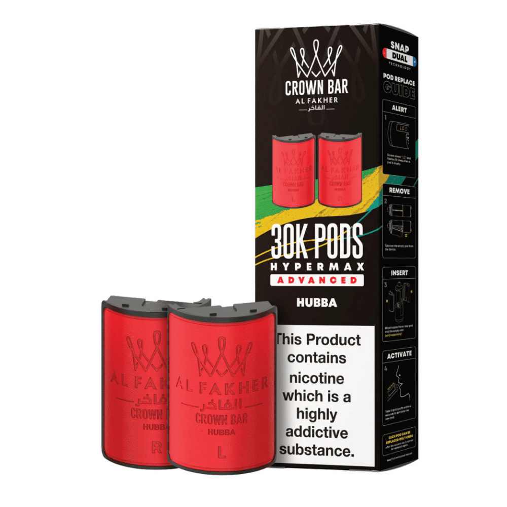 Al Fakher 30k Hypermax Prefilled Pods Hubba - EUK