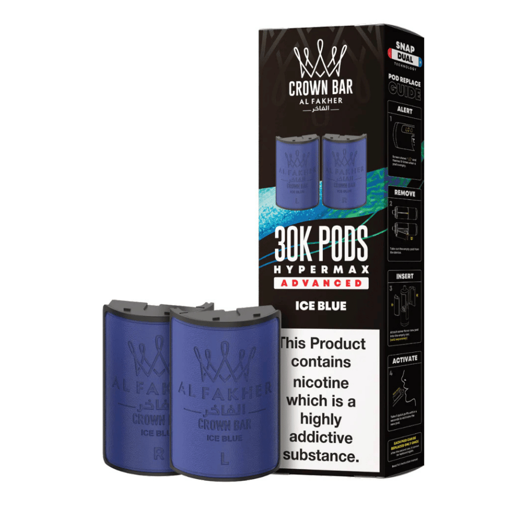 Al Fakher 30k Hypermax Prefilled Pods Ice Blue